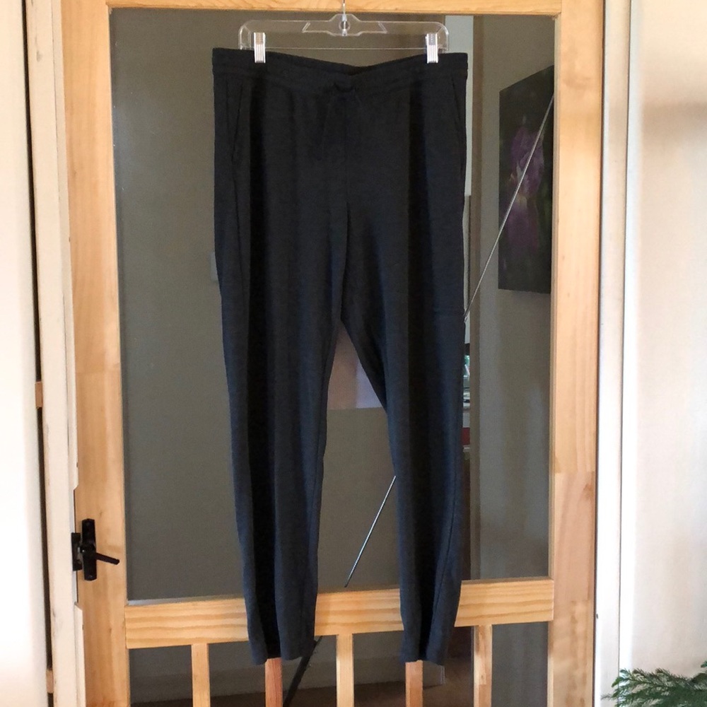 Jjill charcoal gray fleece lounge pants